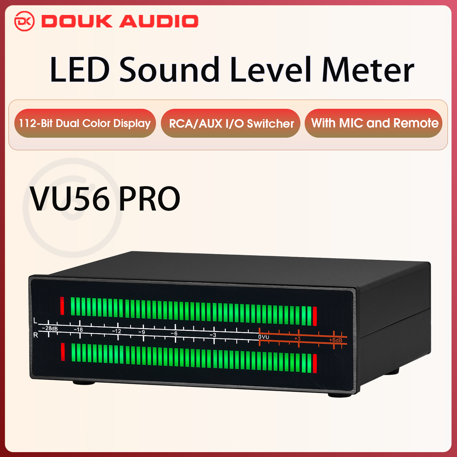Audio And Music Splitter - Douk Audio Dual Channel LED Sound