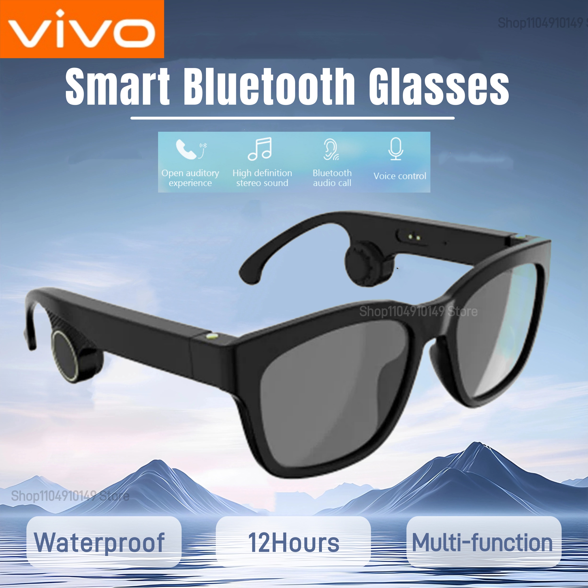 Audio Music Bluetooth - VIVO Smart Glasses Bluetooth Intelligent Glasses