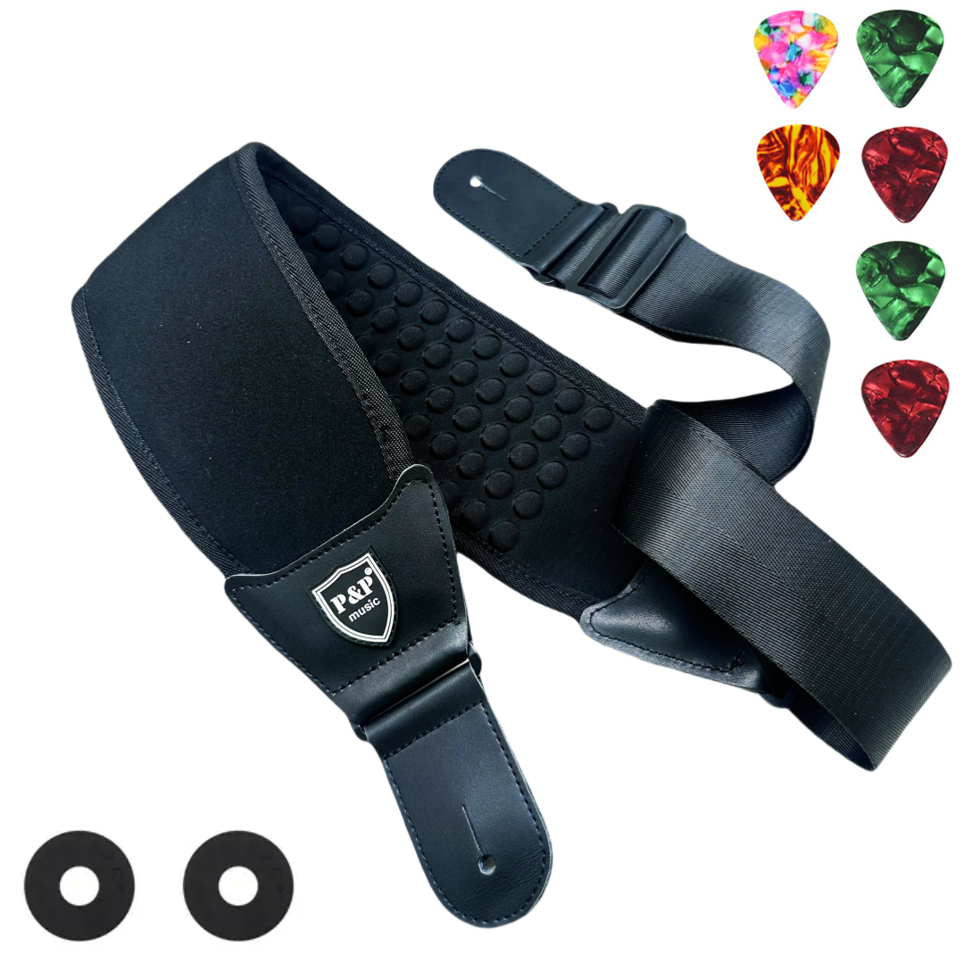 P&P 3D Sponge Guitar Strap Bel - Guitar Strap Padded บทวิจารณ์และราคา