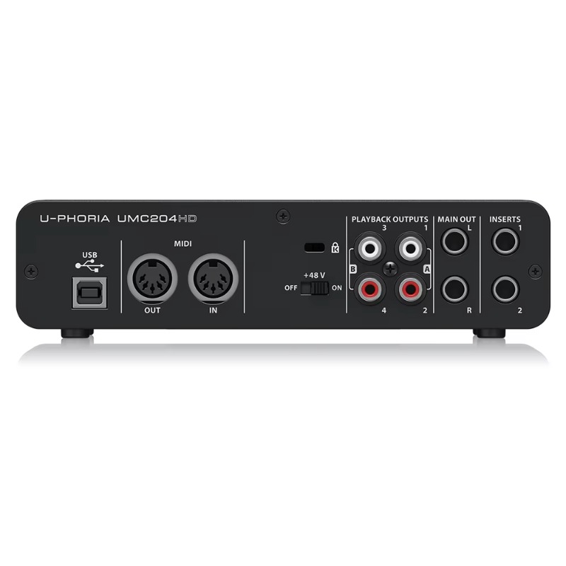 Behringer UMC204HD 2-in/4-out  - Audio Without Music บทวิจารณ์และราคา