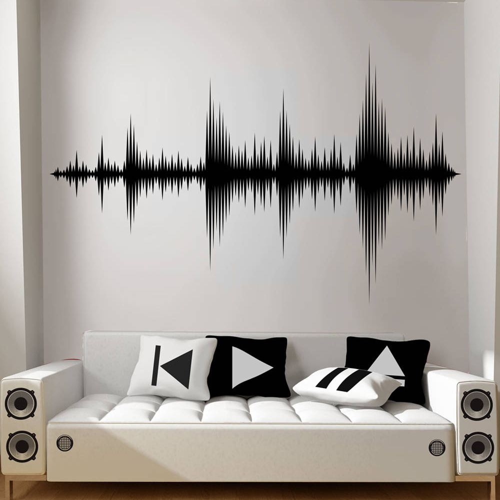 Audio Wave Wall Decal Sound Wa - Audio Music Remover บทวิจารณ์และราคา