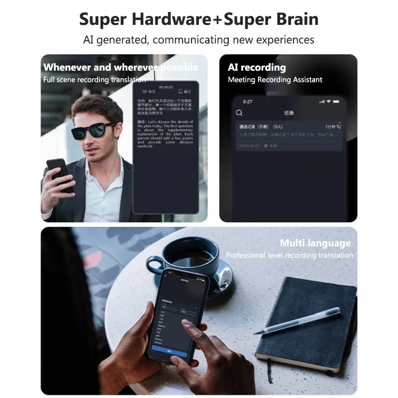 AI Translation Glasses Smart S - Audio Music Arabic บทวิจารณ์และราคา