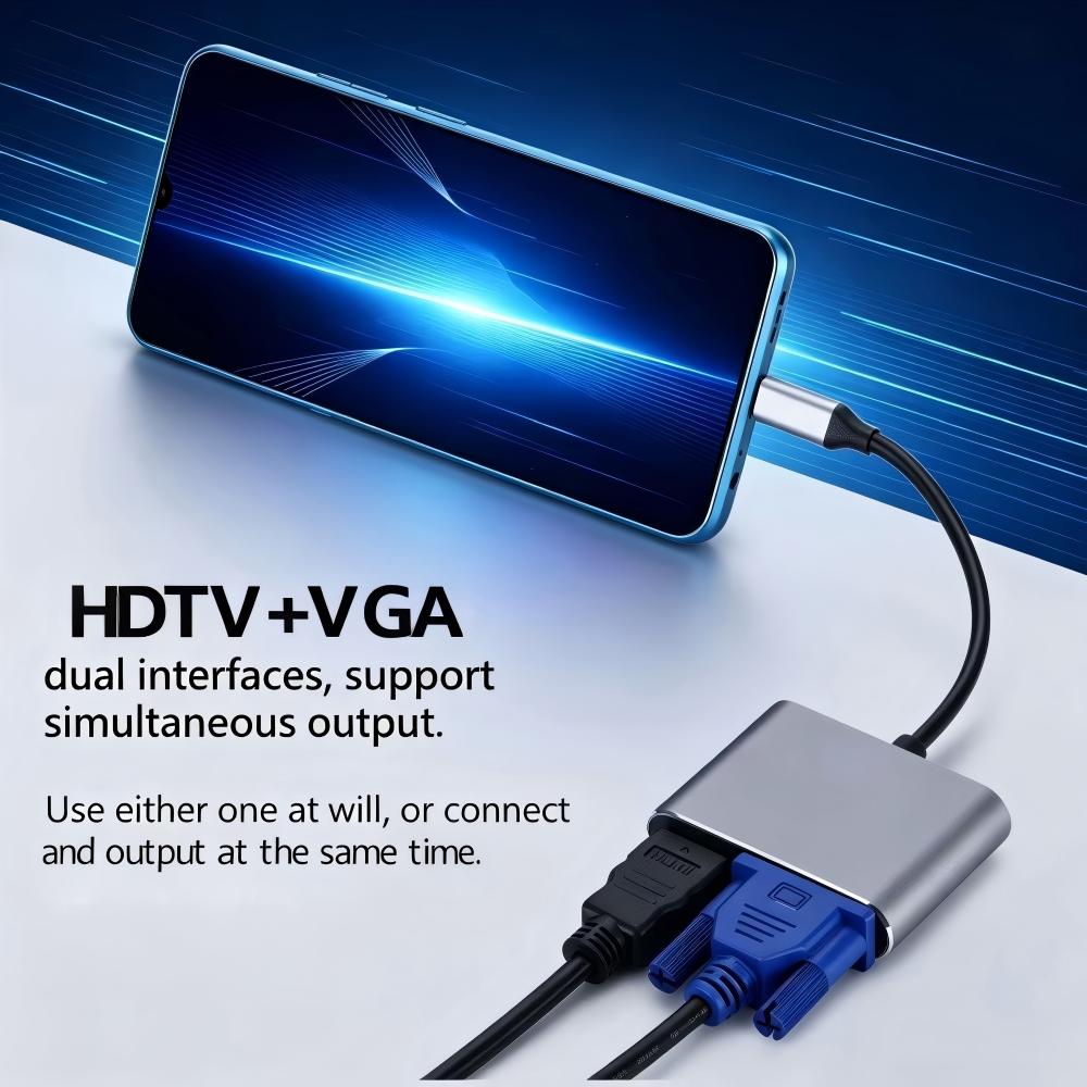 USB 3.0/TYPE-C to HDMI VGA Ada - Audio Music Splitter บทวิจารณ์และราคา