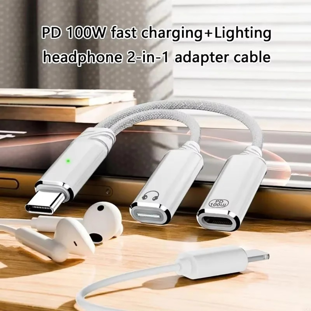 USB C Splitter 2 in 1 Headphon - Audio Music Splitter บทวิจารณ์และราคา