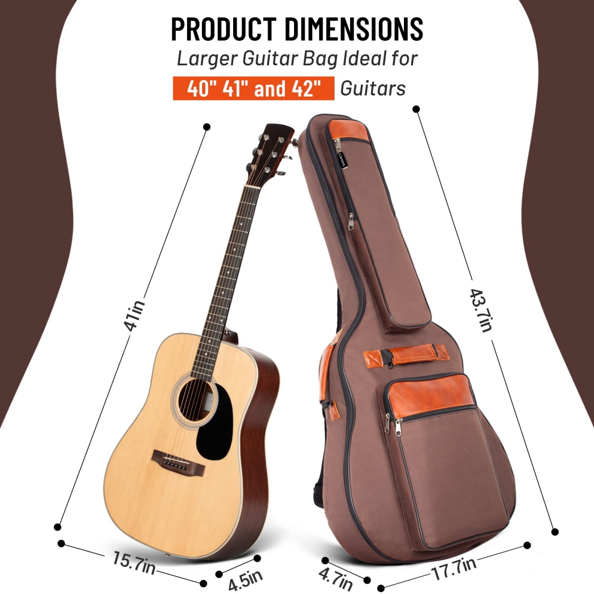 Miwayer-Acoustic Guitar Bag, 4 - Guitar Strap Padded บทวิจารณ์และราคา