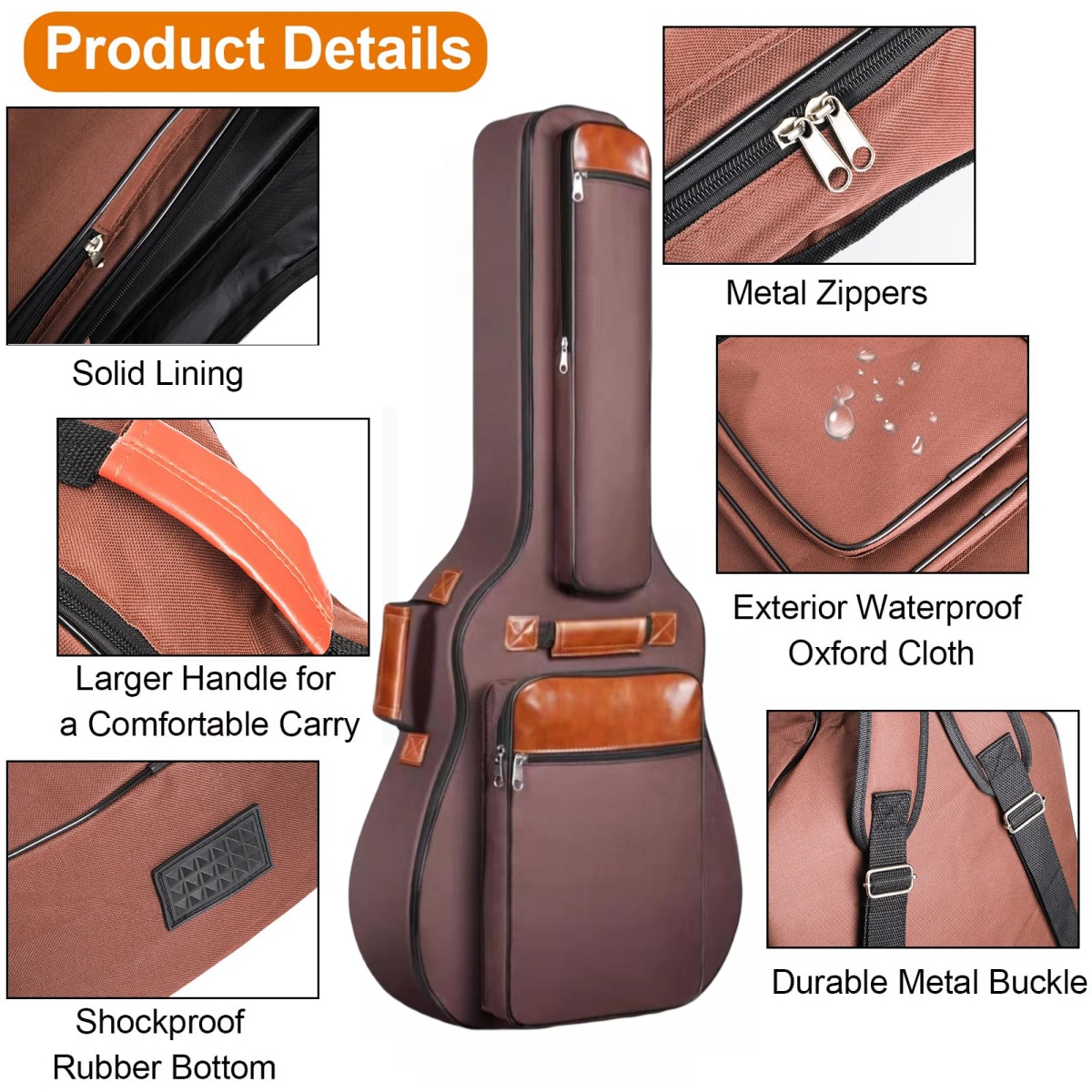 Miwayer-Acoustic Guitar Bag, 4 - Guitar Strap Padded บทวิจารณ์และราคา