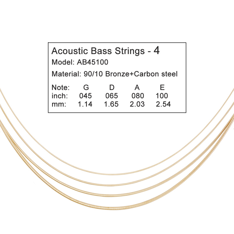 4 Strings Acoustic Bass  ANTI- - Bass Guitar Strings บทวิจารณ์และราคา