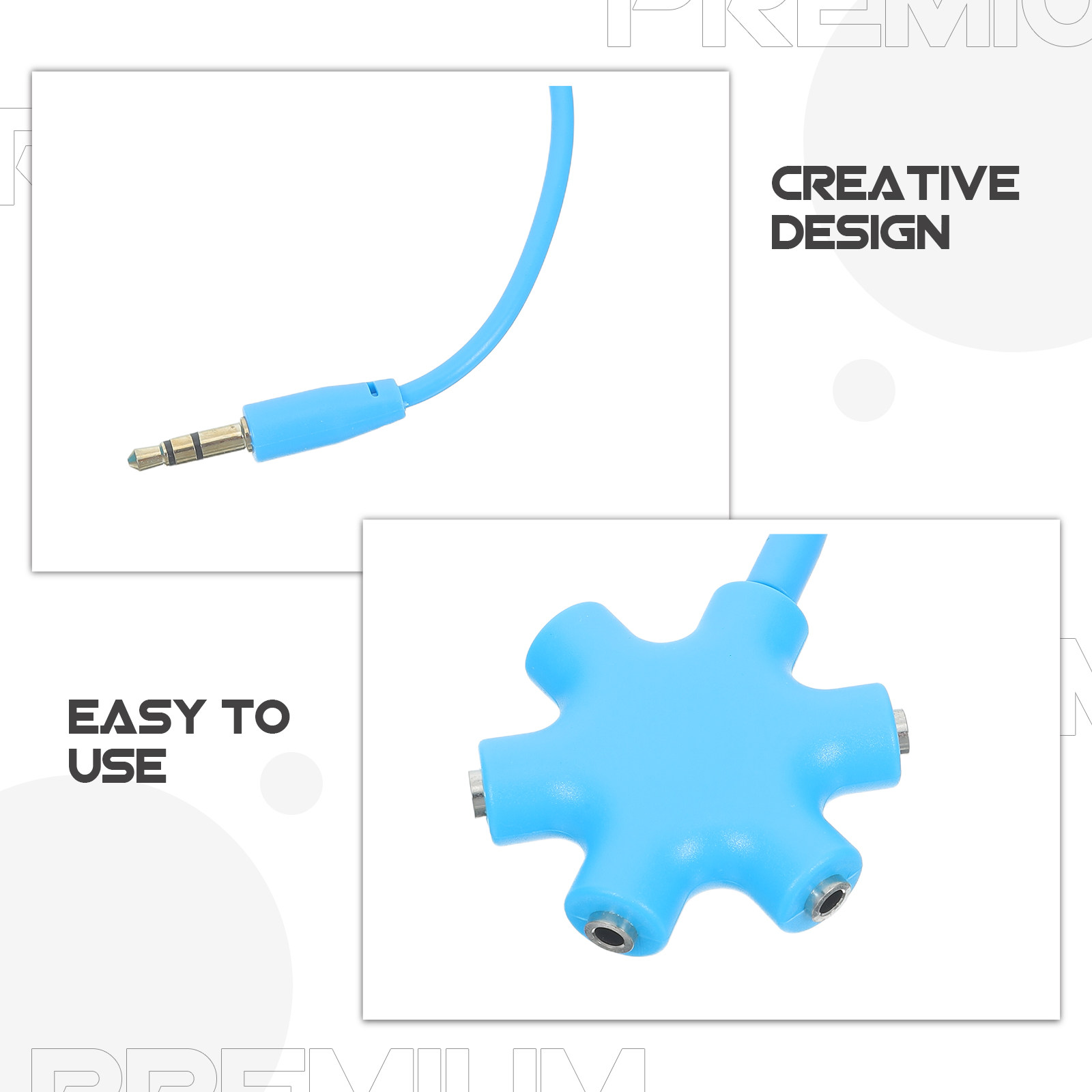 6 Port 3.5mm Earphone Splitter - Audio And Music Splitter บทวิจารณ์และราคา