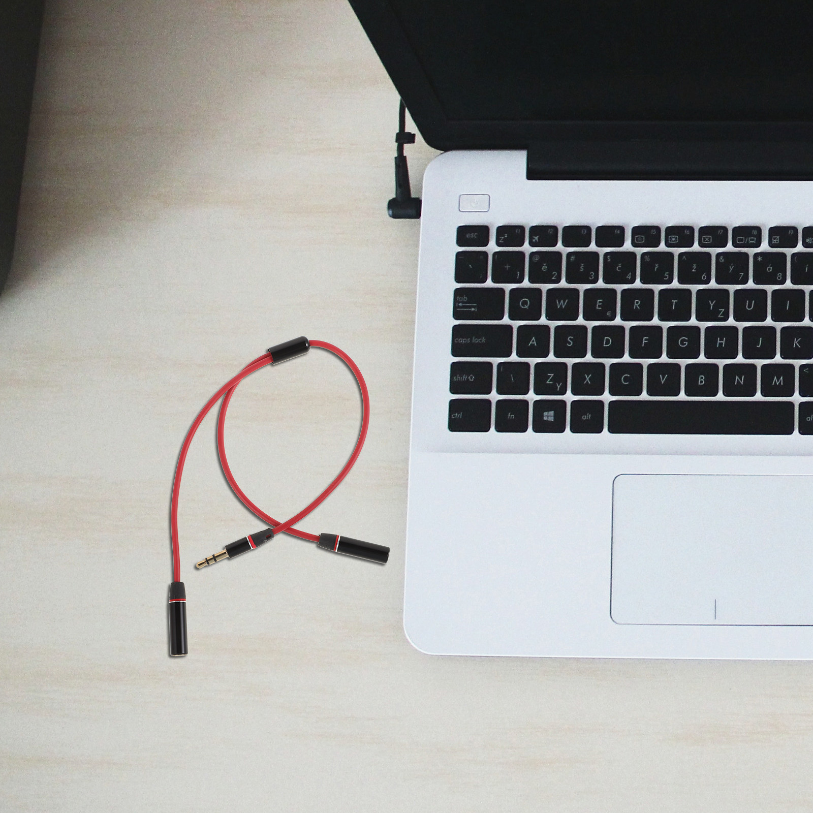 Audio Splitter Cable 3.5mm Mal - Audio And Music Splitter บทวิจารณ์และราคา