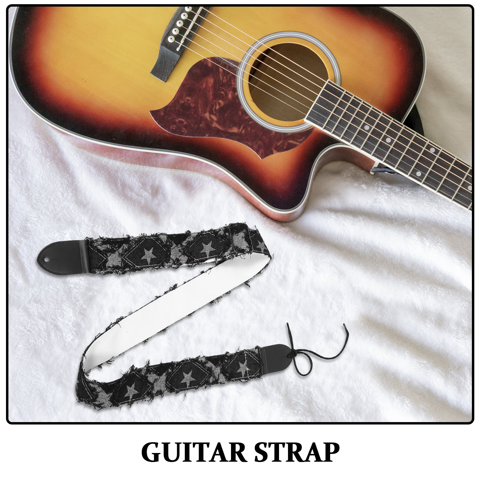 Thick Black Padded Guitar Stra - Guitar Strap Padded บทวิจารณ์และราคา