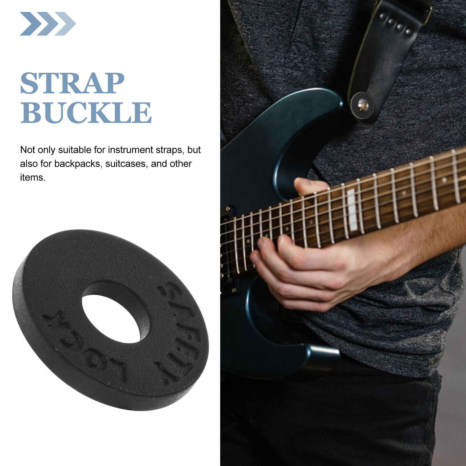 10Pcs Silicone Anti-Slip Gaske - Guitar Strap Padded บทวิจารณ์และราคา