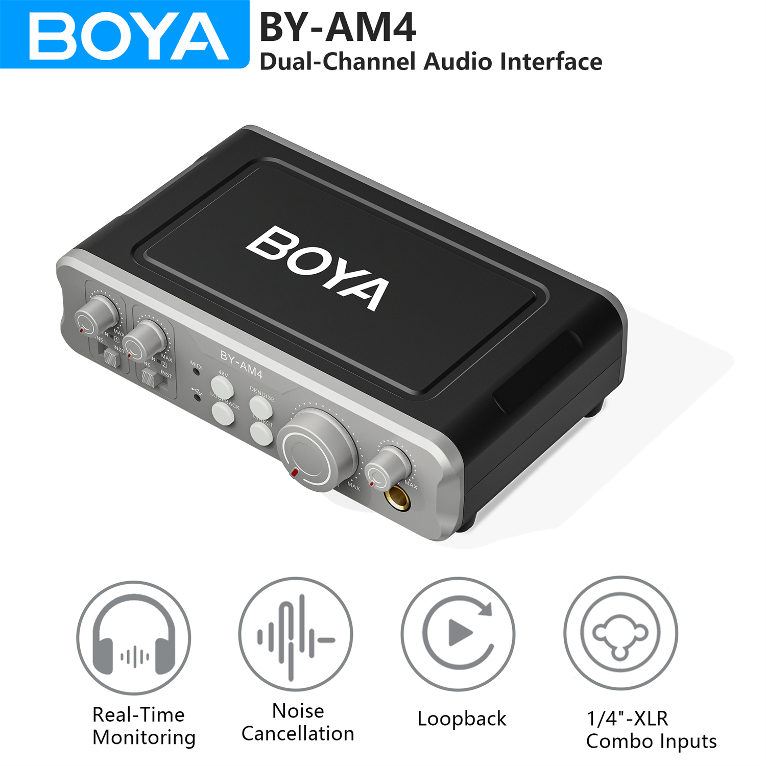BOYA BY-AM4 Dual-Channel Audio - Audio Music By บทวิจารณ์และราคา