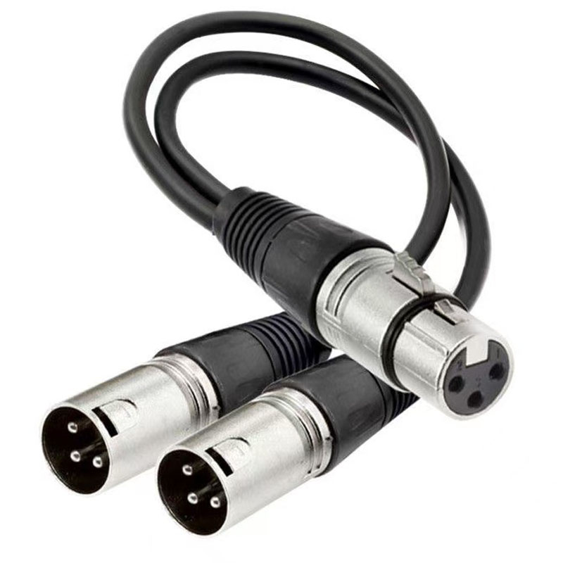 XLR Splitter Cable 3 Pin Femal - Audio Music Splitter บทวิจารณ์และราคา