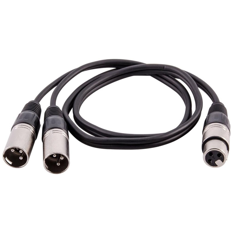 XLR Splitter Cable 3 Pin Femal - Audio Music Splitter บทวิจารณ์และราคา