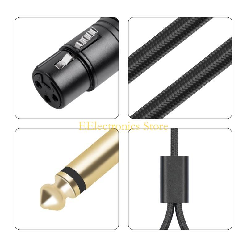 B03C 2x6.35mm 1/4inch to 3Pin  - Audio And Music Splitter บทวิจารณ์และราคา
