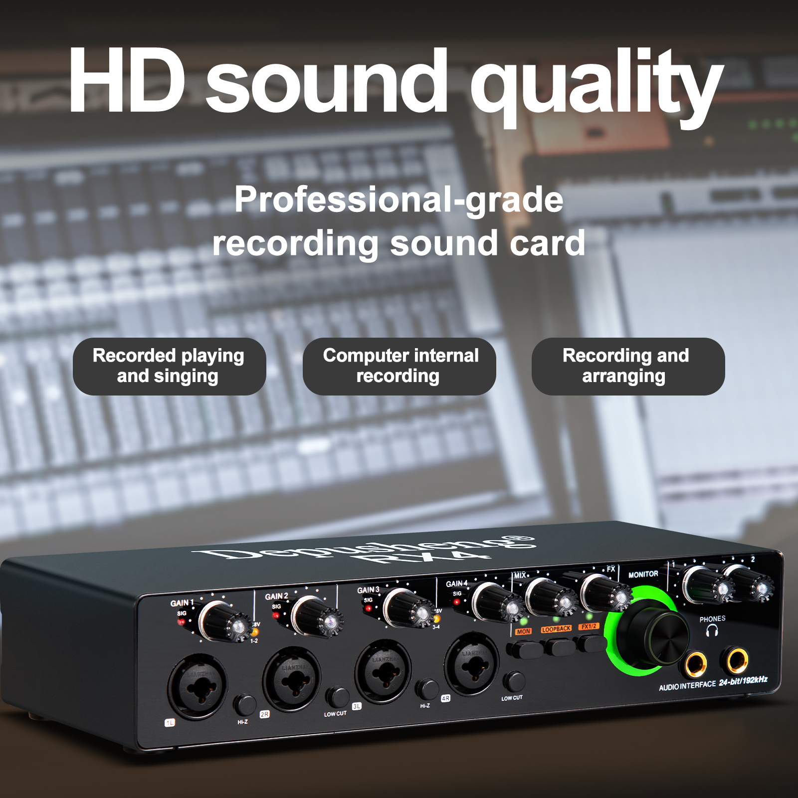Newest 4 Channel Audio Sound C - Audio Without Music บทวิจารณ์และราคา