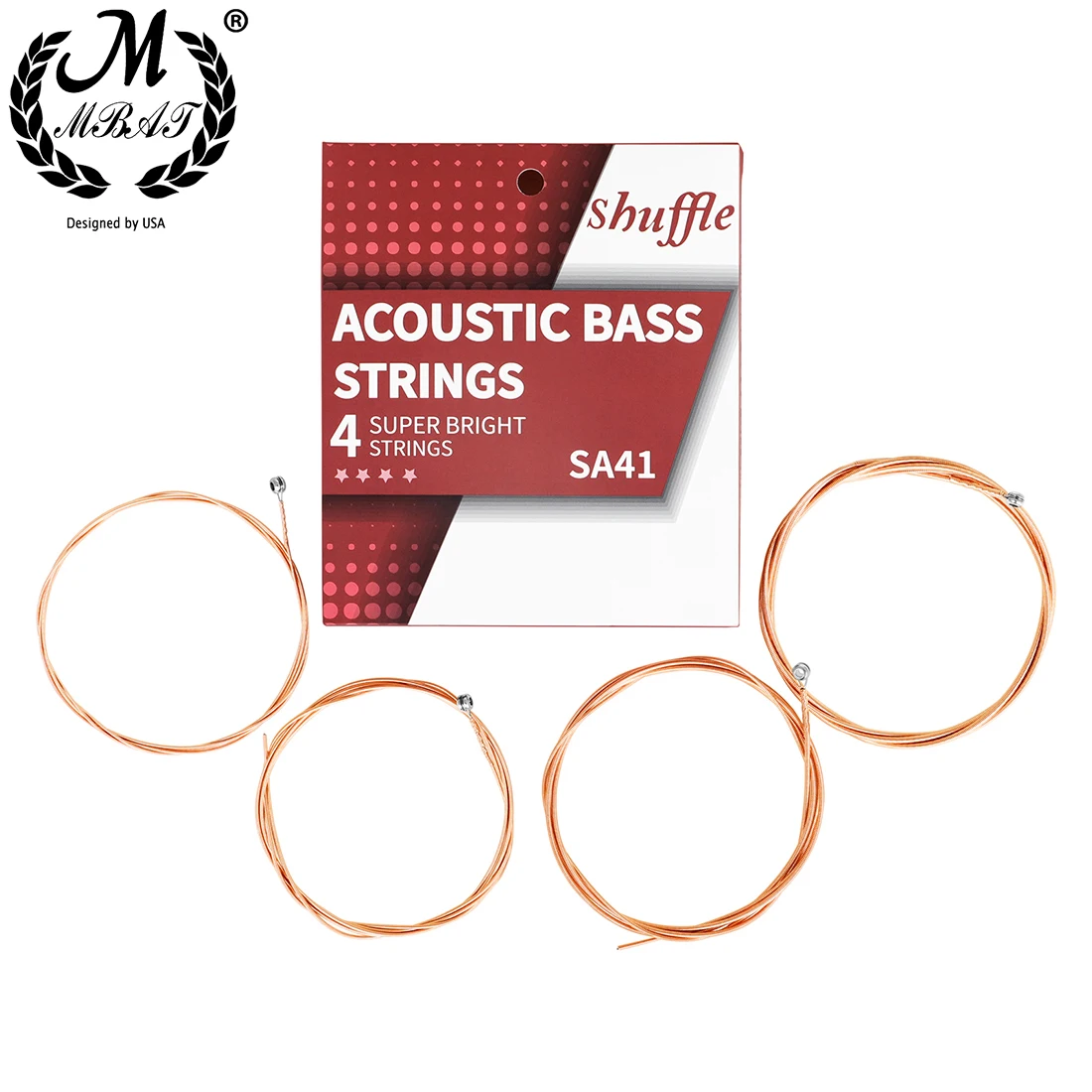 M MBAT Acoustic Bass Strings 4 - Bass Guitar Strings บทวิจารณ์และราคา