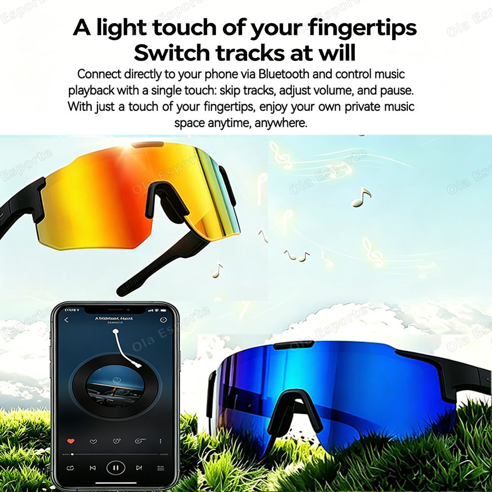 Cycling Smart Glasses Camera B - Audio Music Bluetooth บทวิจารณ์และราคา