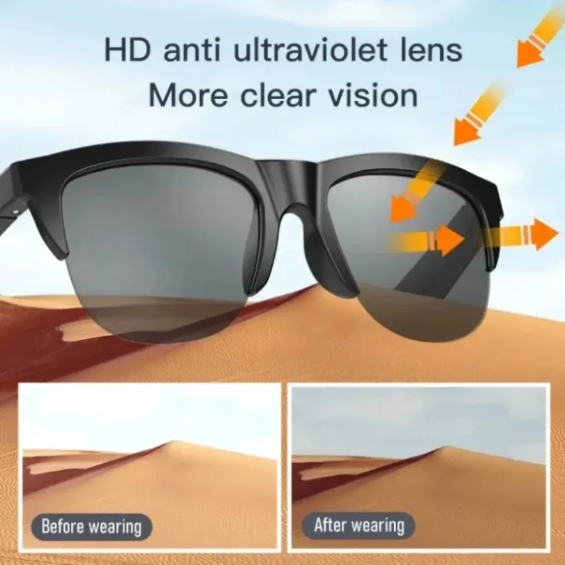 Bluetooth Sunglasses Wireless  - Audio Music Bluetooth บทวิจารณ์และราคา