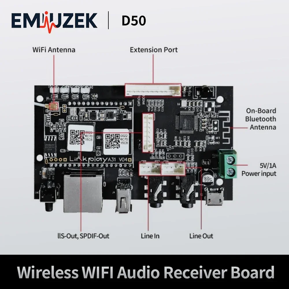 EMIUZEK D50 Wireless Audio Rec - Audio Music By บทวิจารณ์และราคา