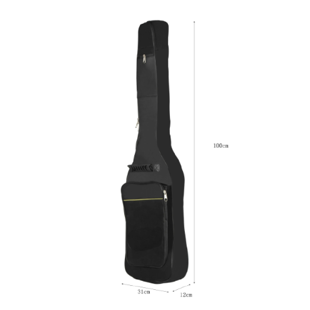 Black Electric Guitar Gig Bag  - Guitar Strap Padded บทวิจารณ์และราคา