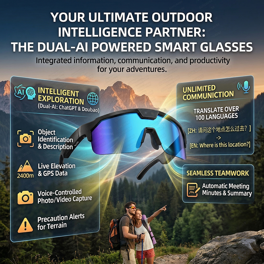 2026 New AI Smart Sports Glass - Audio Music Bluetooth บทวิจารณ์และราคา