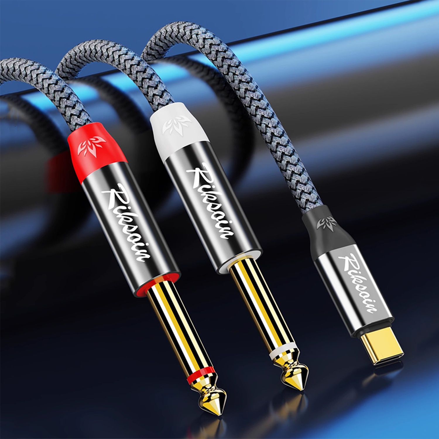 USB Type C to Dual 6.35mm TS A - Audio Music Splitter บทวิจารณ์และราคา