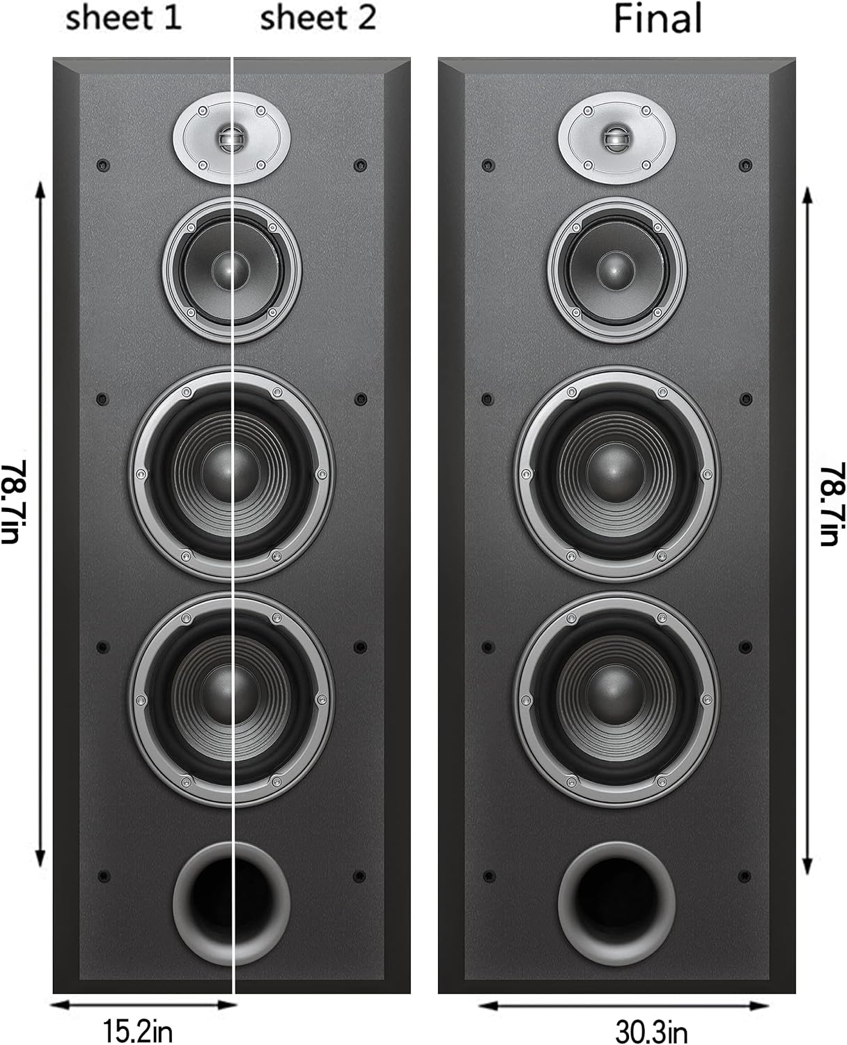 Speaker Door Sticker Music Aud - Audio Music Remover บทวิจารณ์และราคา