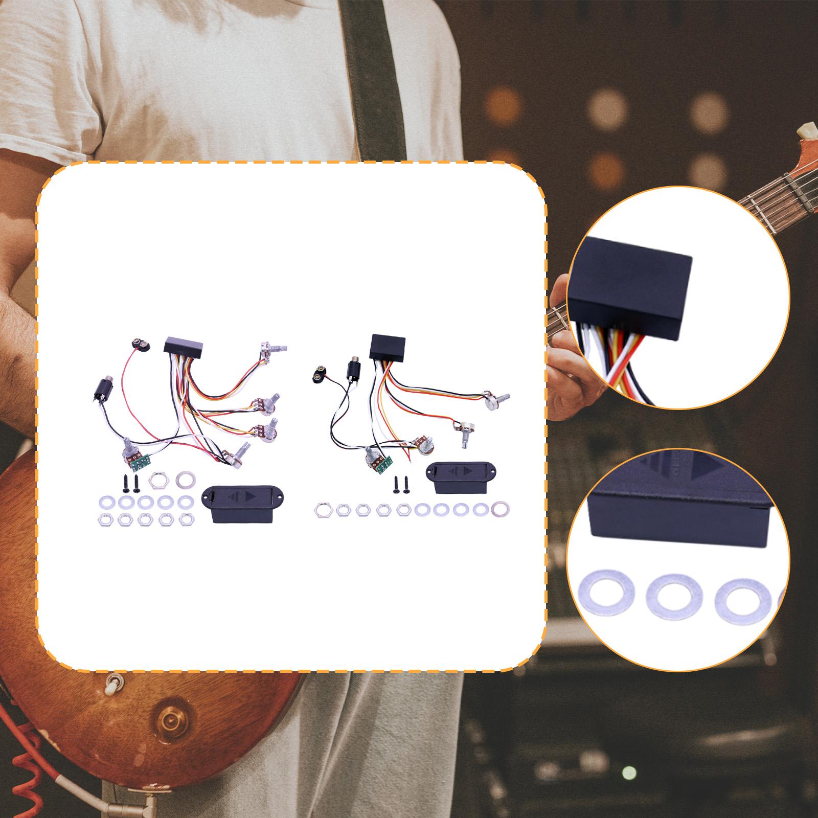 Bass Pickups 4 Strings Active  - Bass Guitar Strings บทวิจารณ์และราคา