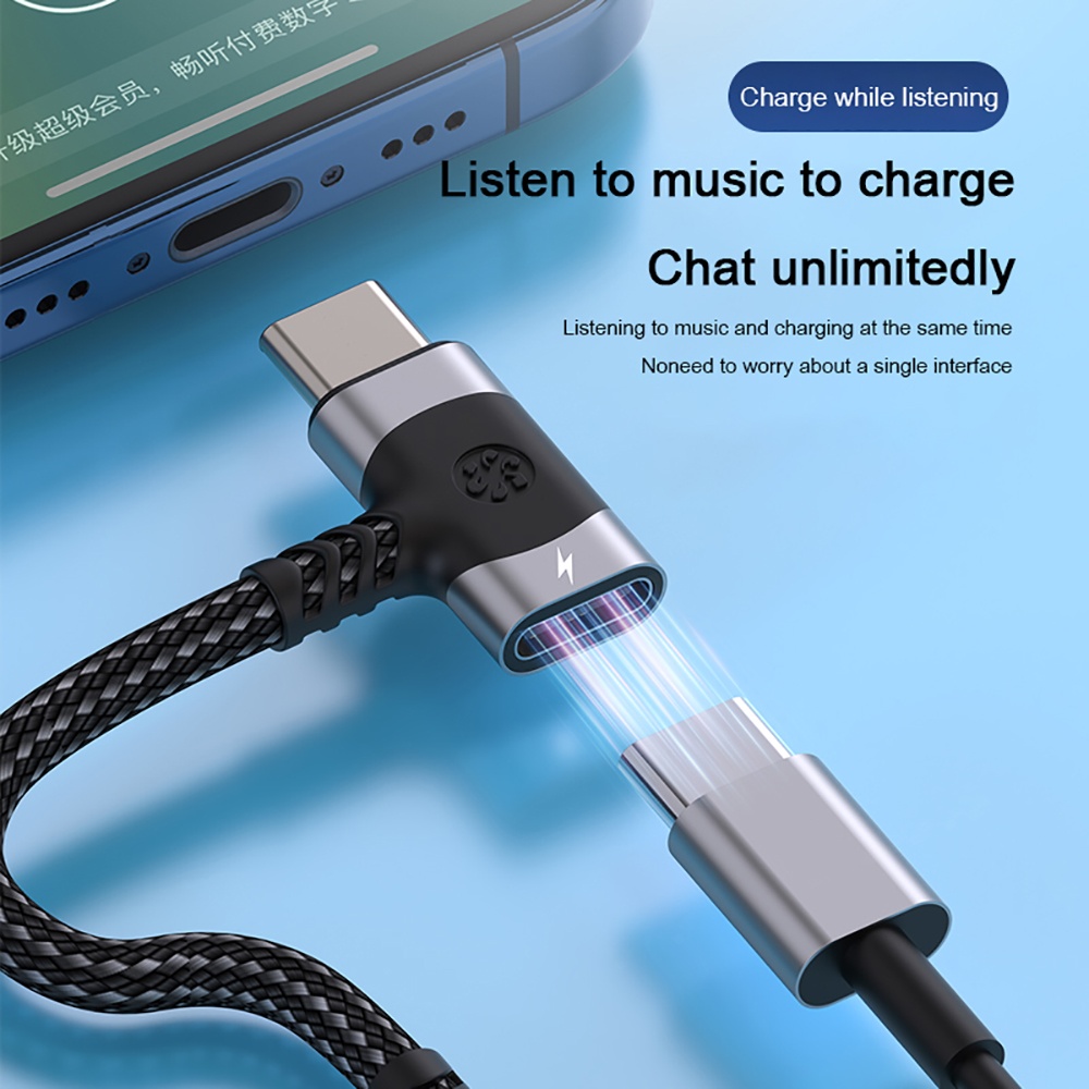 2 in 1 Type C OTG Splitter Ada - Audio And Music Splitter บทวิจารณ์และราคา
