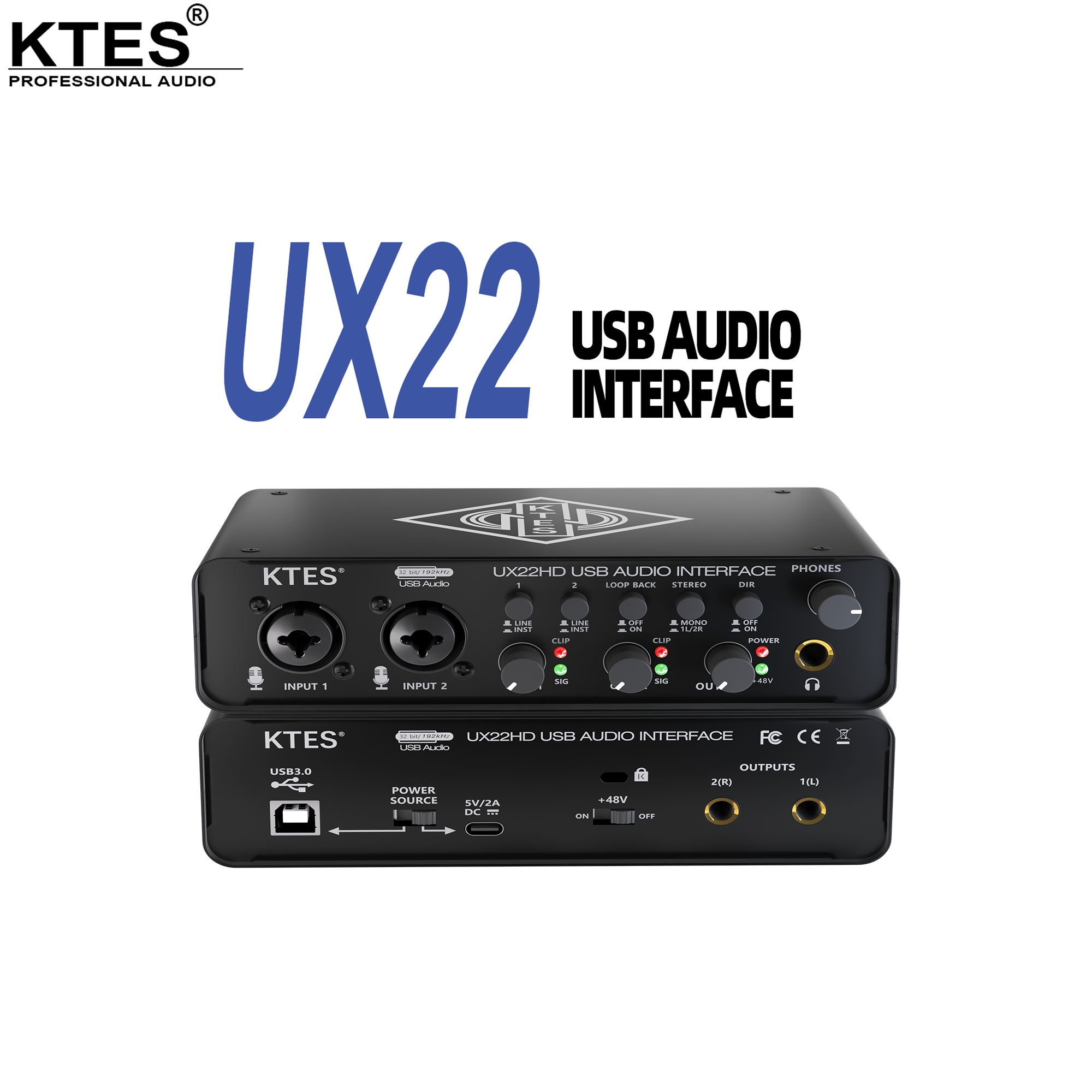 UX22 Audio Interface 192kHz 32 - Audio Youtube Music Free บทวิจารณ์และราคา