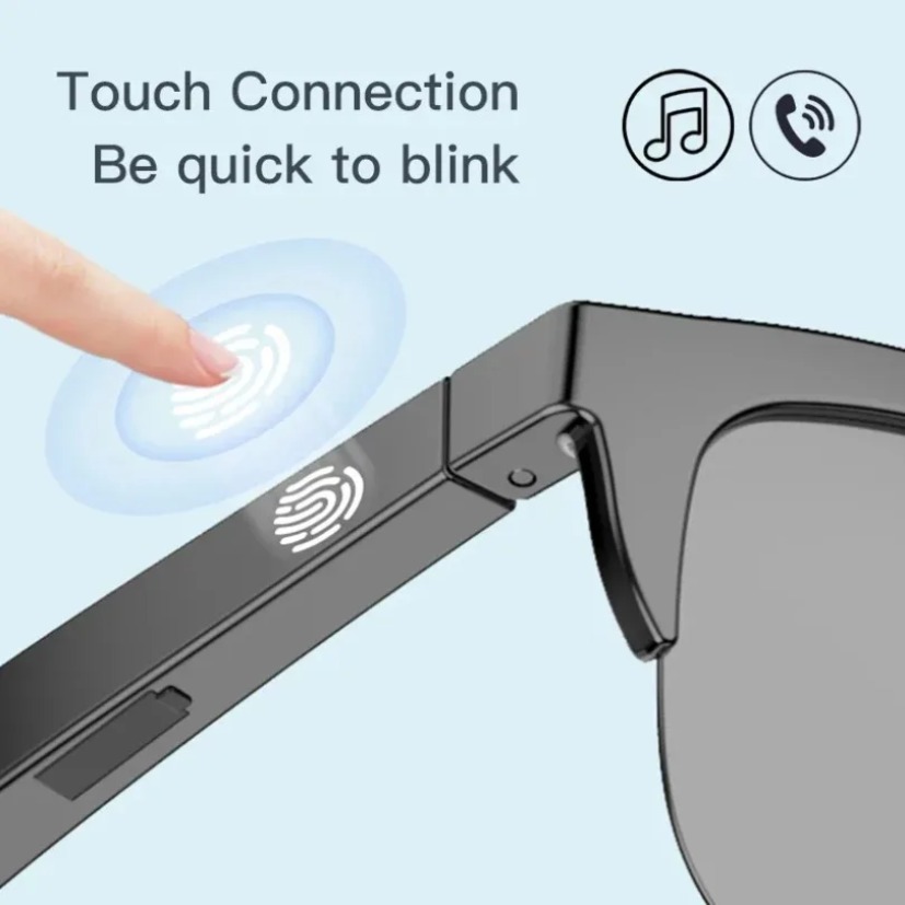 Bluetooth Sunglasses with Wire - Audio Music Bluetooth บทวิจารณ์และราคา