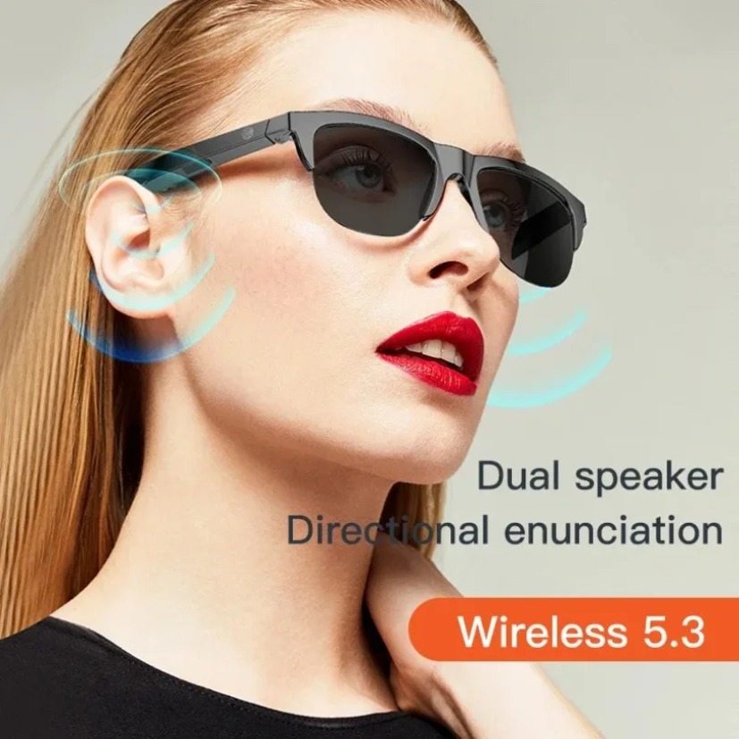 Bluetooth Sunglasses with Wire - Audio Music Bluetooth บทวิจารณ์และราคา