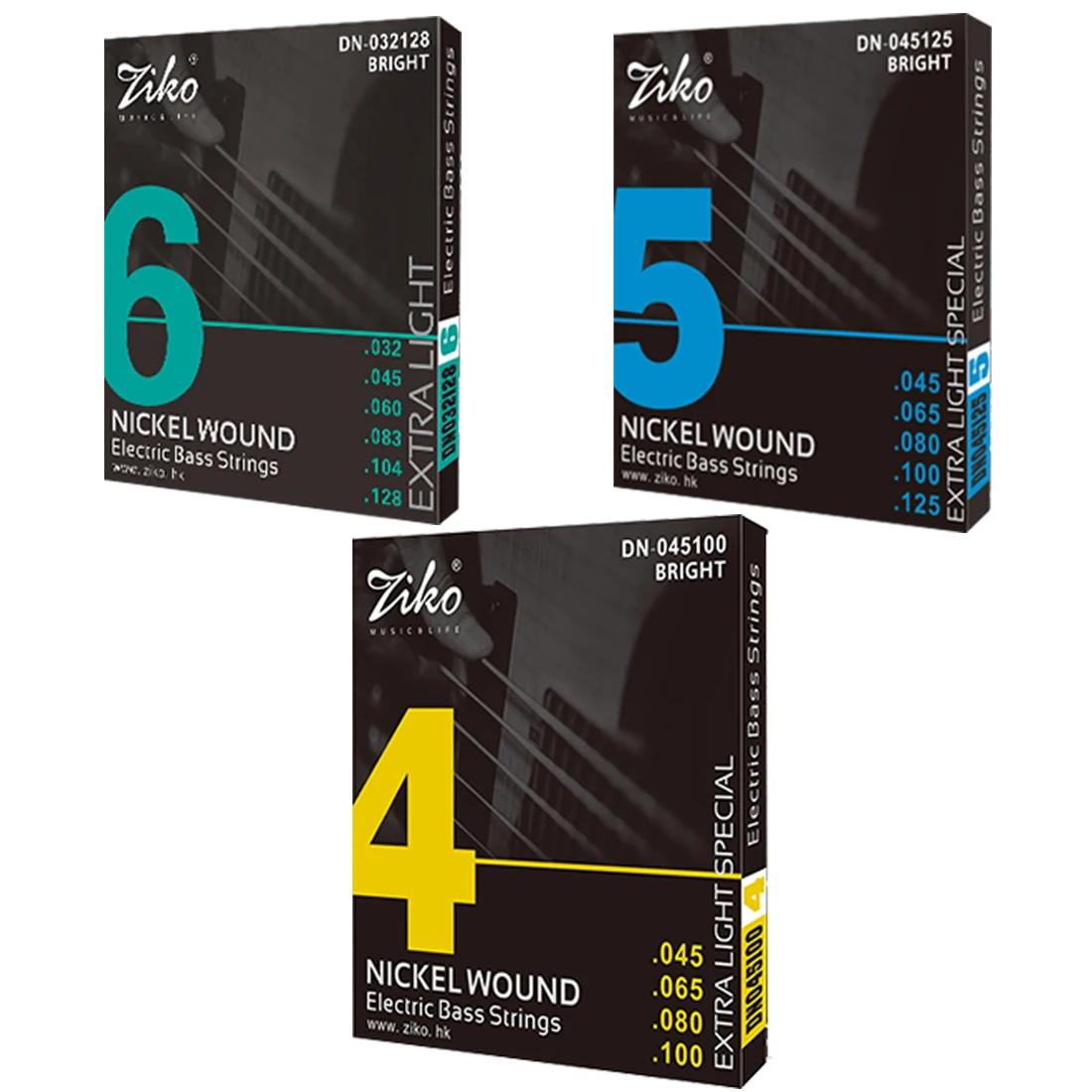 ZIKO Electric Bass Strings 4/5 - Bass Guitar Strings บทวิจารณ์และราคา