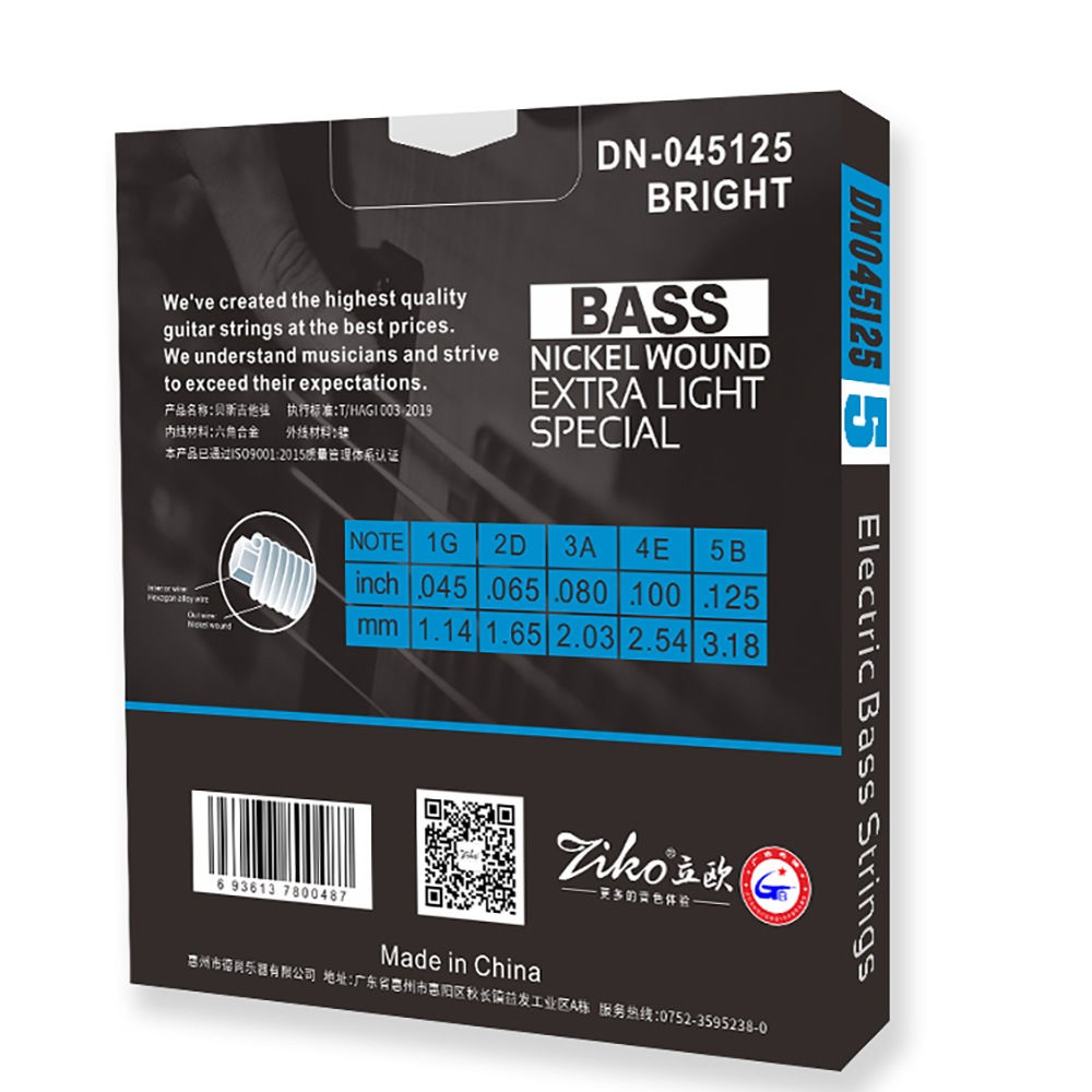 ZIKO Electric Bass Strings 4/5 - Bass Guitar Strings บทวิจารณ์และราคา