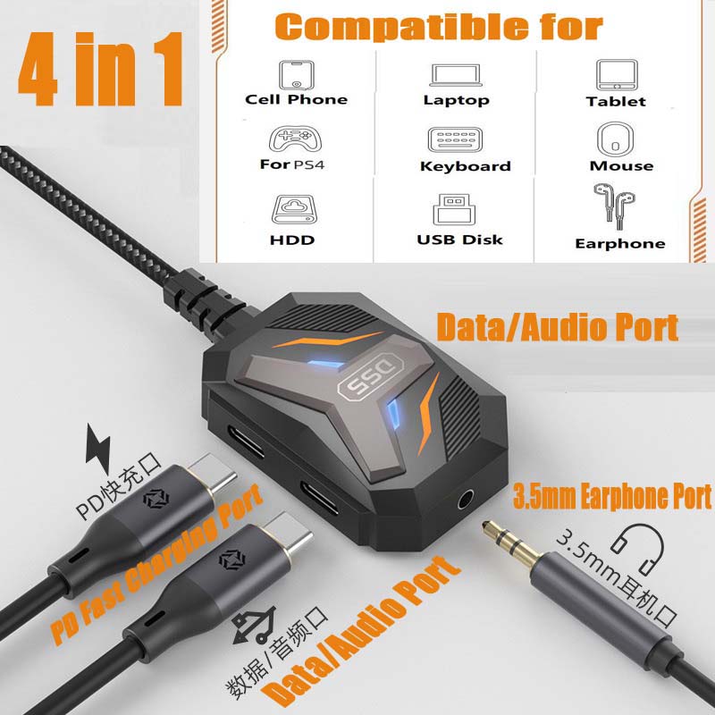 Type C Splitter USB C to 3.5mm - Audio Music Splitter บทวิจารณ์และราคา