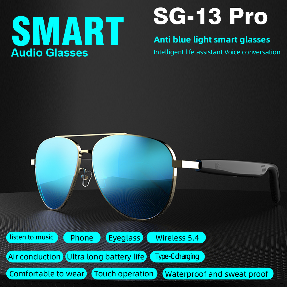 SG13 pro TWS Blue Light Glasse - Audio Music Bluetooth บทวิจารณ์และราคา