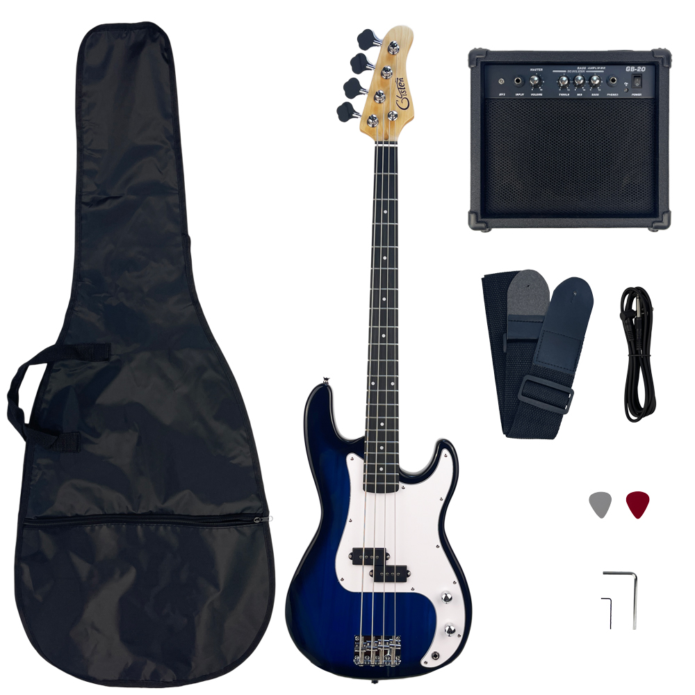 Blue 6-string 24-fret bass gui - Bass Guitar Strings บทวิจารณ์และราคา