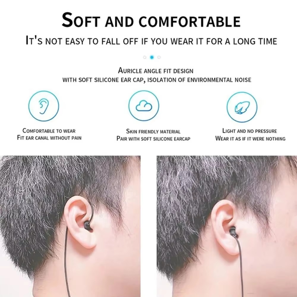 3.5mm Short Wired Headphones S - Audio Music Bluetooth บทวิจารณ์และราคา