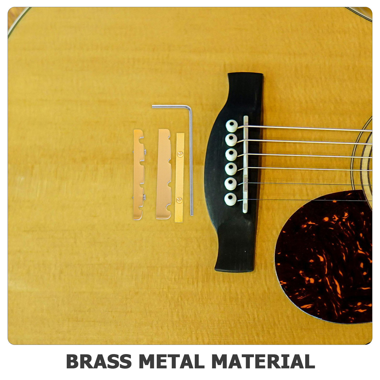 1Set Bass Guitar Brass Nut 38M - Bass Guitar Strings บทวิจารณ์และราคา