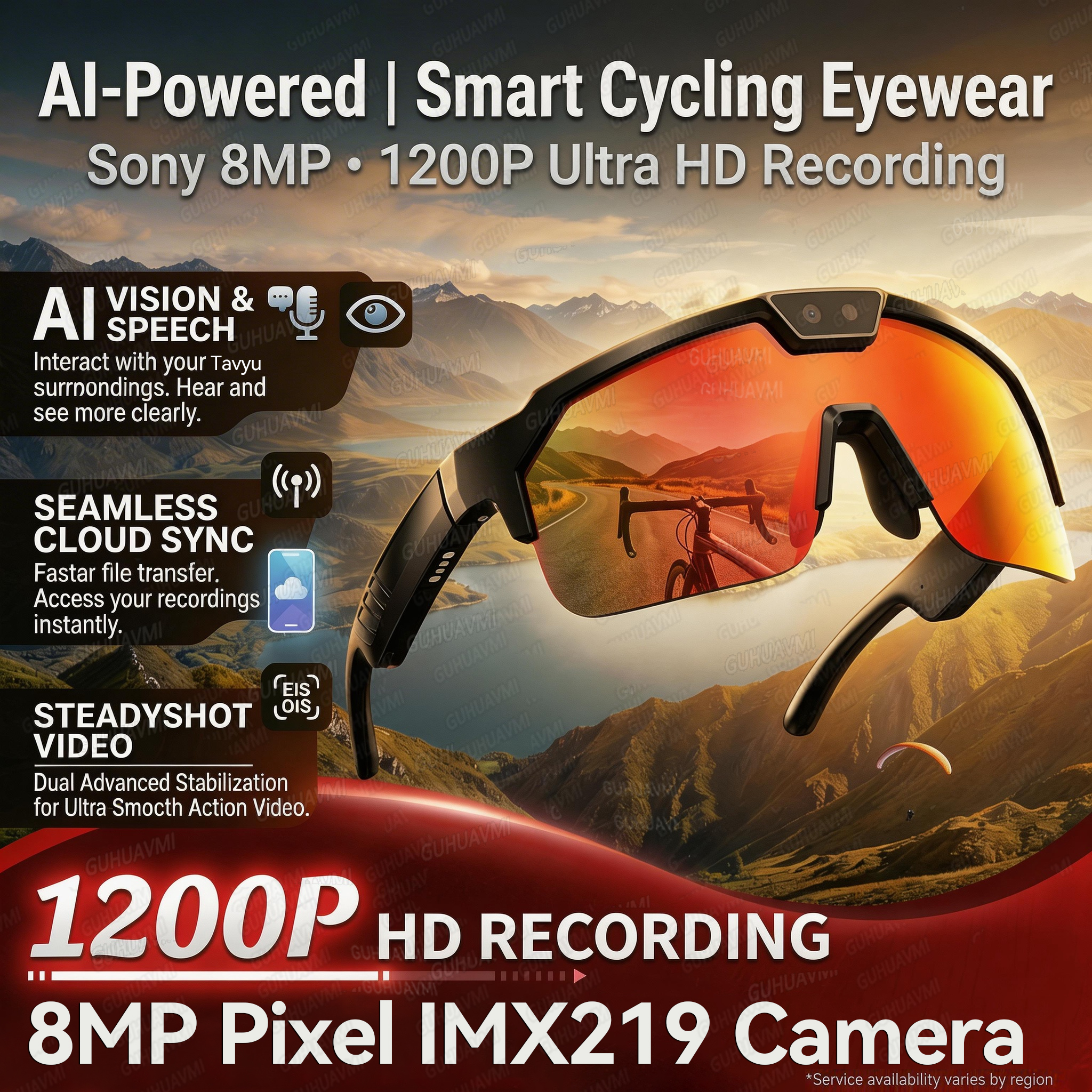 2026New AI Smart Glasses 1200P - Audio Music Bluetooth บทวิจารณ์และราคา