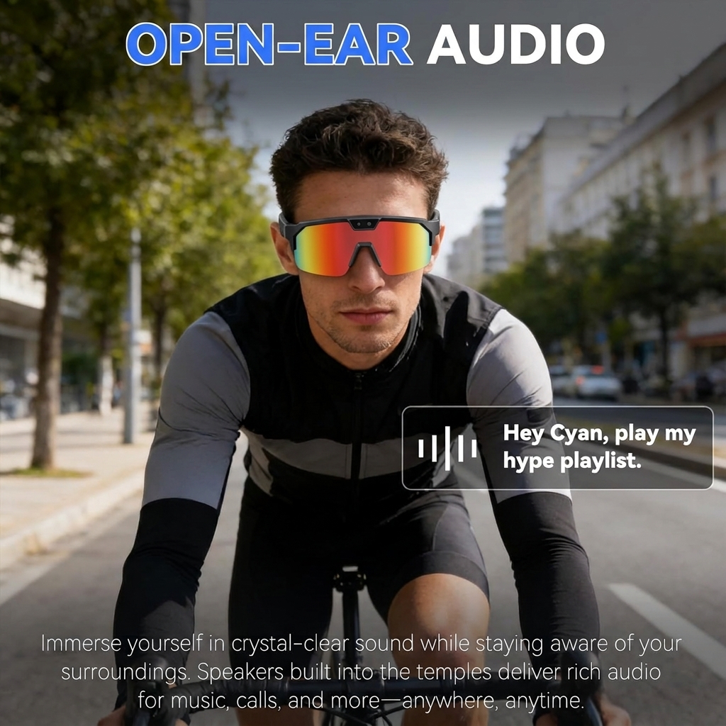 2026New AI Smart Glasses 1200P - Audio Music Bluetooth บทวิจารณ์และราคา