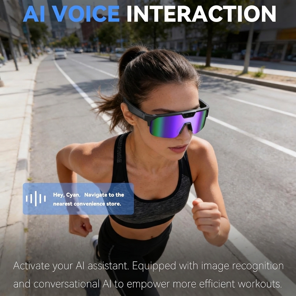 2026New AI Smart Glasses 1200P - Audio Music Bluetooth บทวิจารณ์และราคา