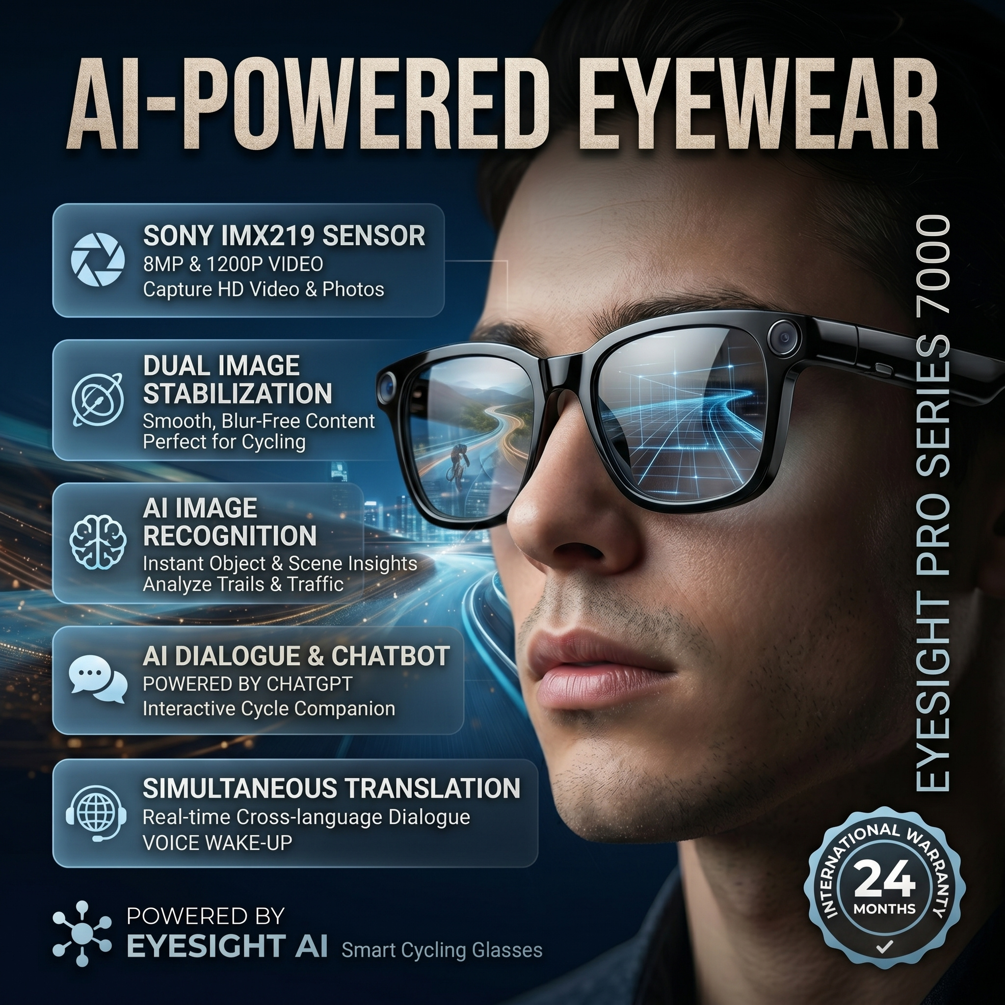 2026 New HD Smart Audio Glasse - Audio Music Arabic บทวิจารณ์และราคา