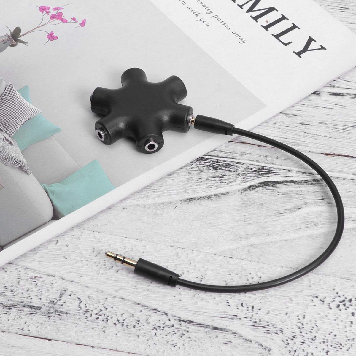Hexagonal 5 Output Headphone S - Audio And Music Splitter บทวิจารณ์และราคา