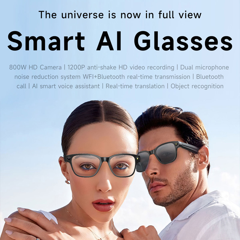 AI Smart Glasses 8 Million Cam - Audio Music Bluetooth บทวิจารณ์และราคา