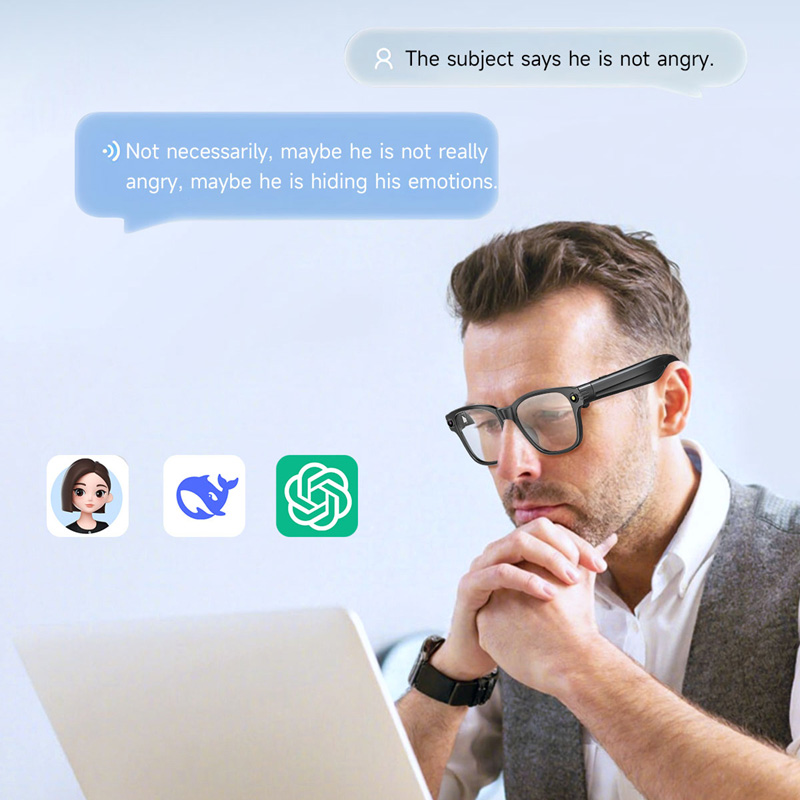 AI Smart Glasses 8 Million Cam - Audio Music Bluetooth บทวิจารณ์และราคา