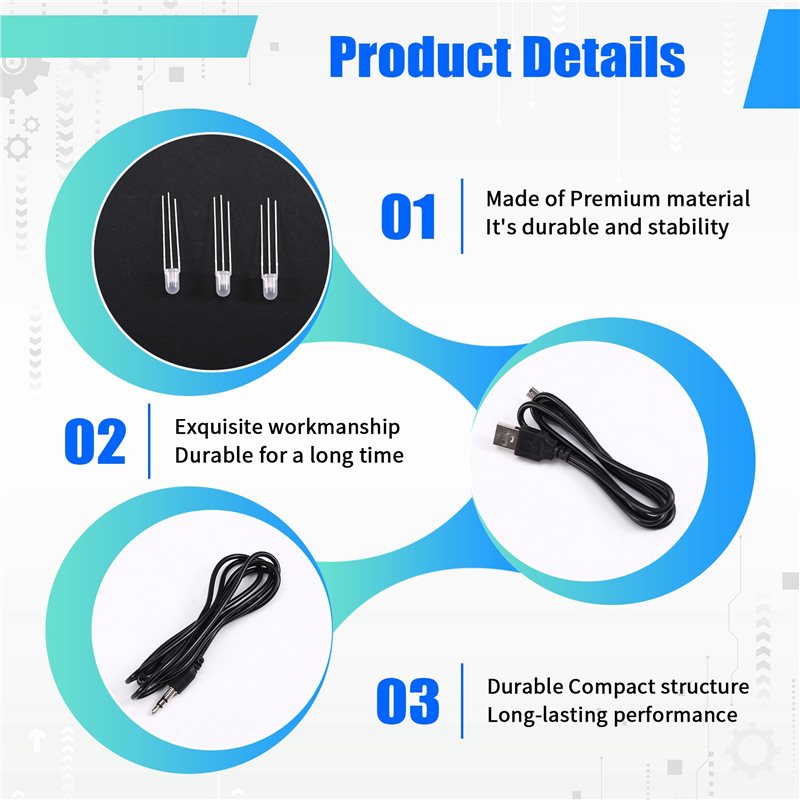 【DIGITAL GADGET】TYPE-C USB LED - Audio Without Music บทวิจารณ์และราคา