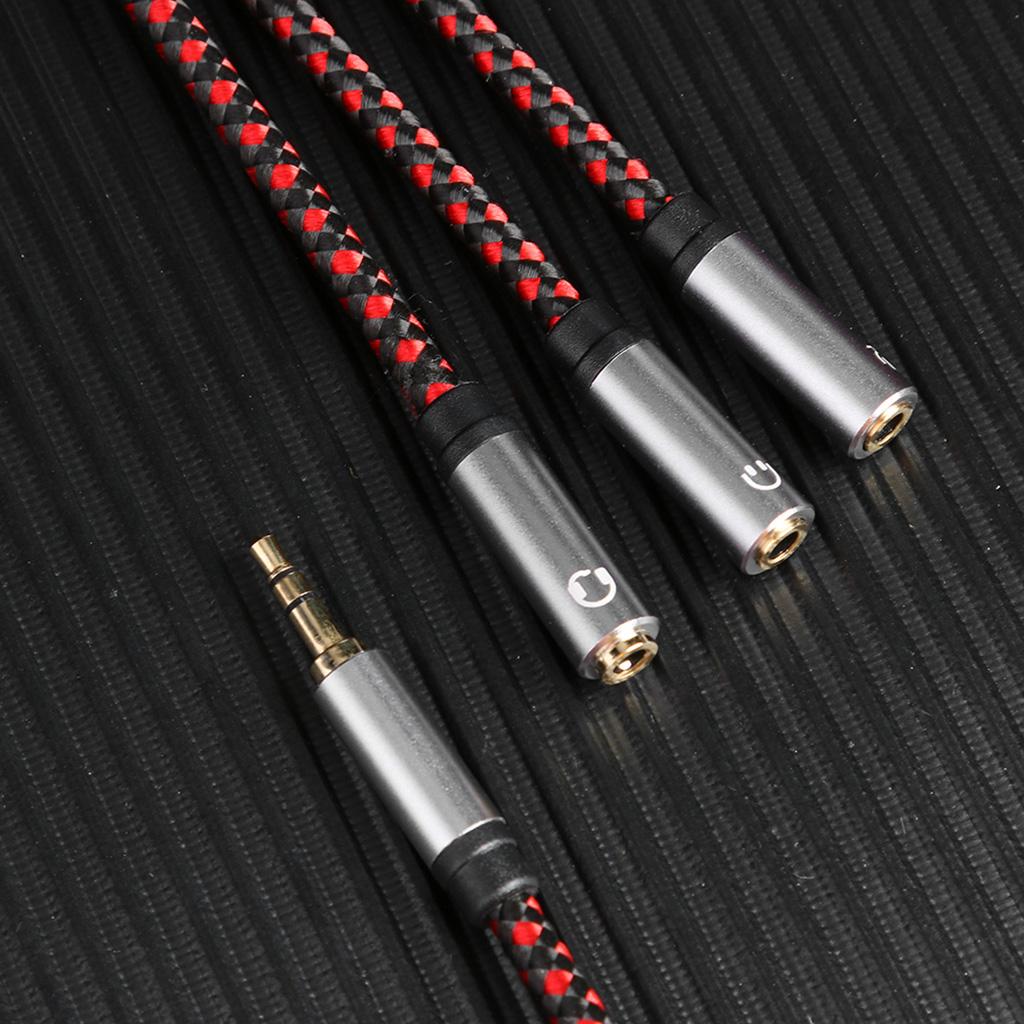 Aux Splitter 3.5mm Audio Cable - Audio And Music Splitter บทวิจารณ์และราคา
