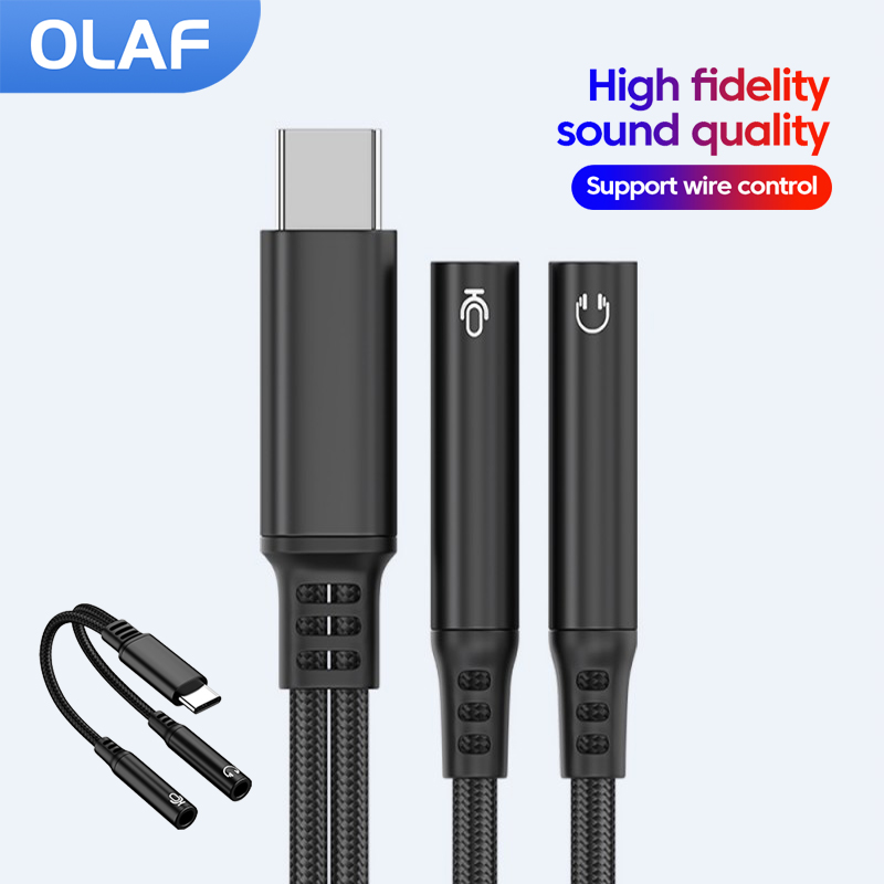 USB/Type C To Dual 3.5MM Jack  - Audio And Music Splitter บทวิจารณ์และราคา